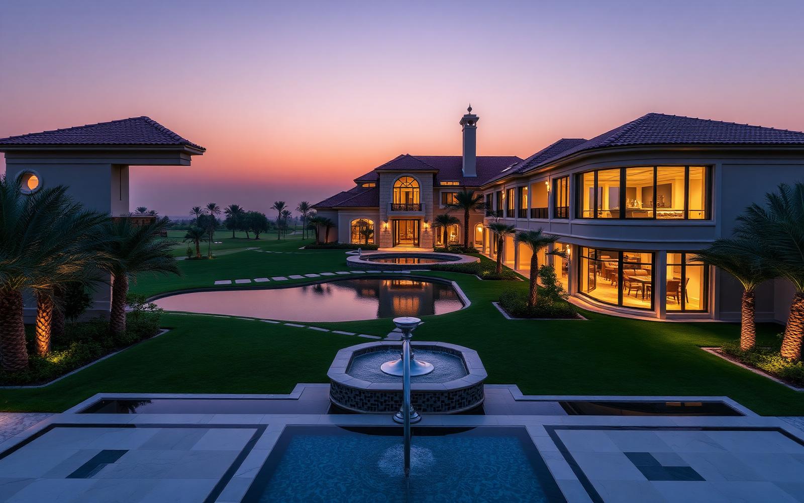 Bespoke luxury mansion in Emirates Hills overlooking the golf course