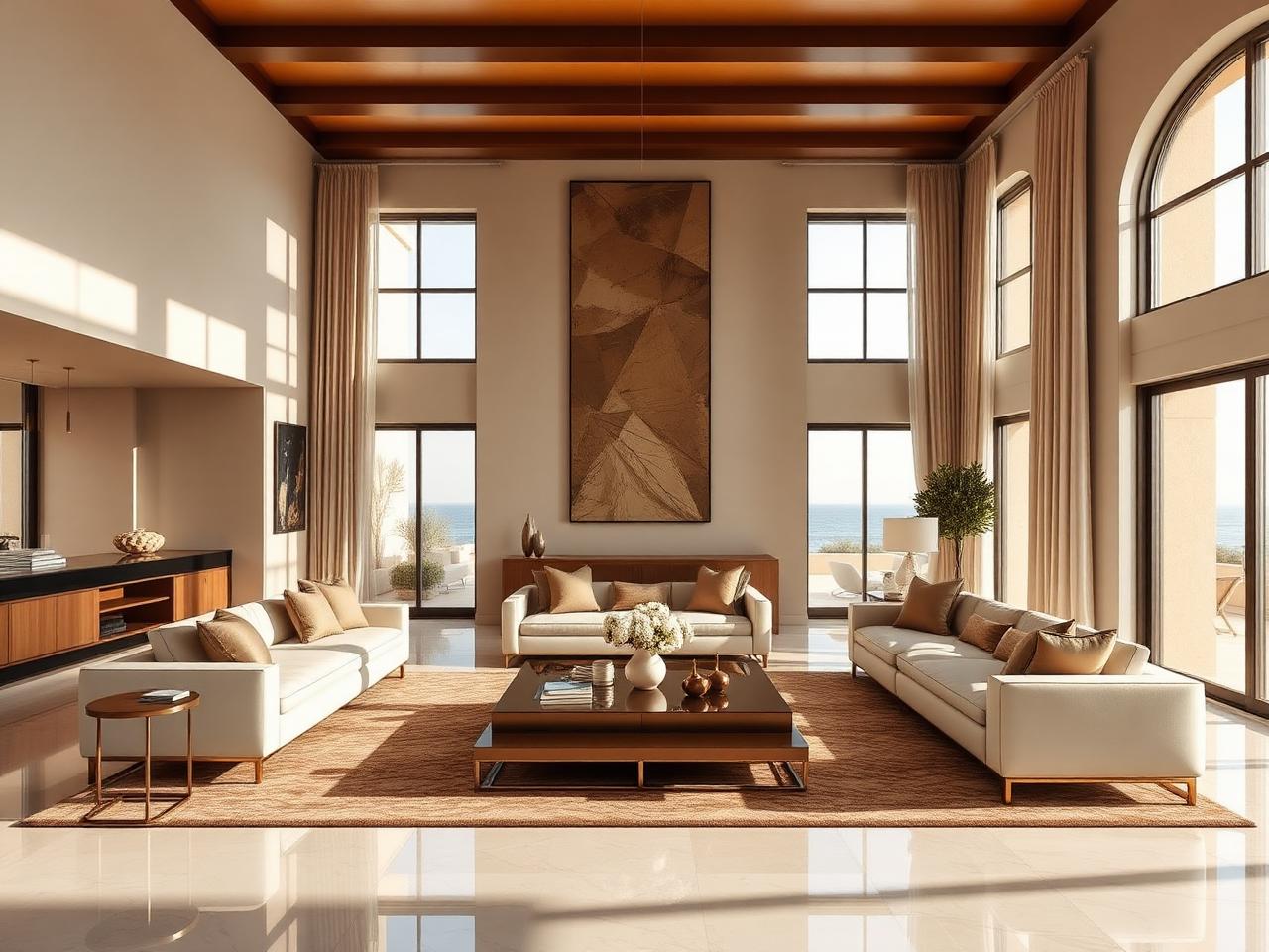 Elegant Dubai villa interior kept in immaculate condition