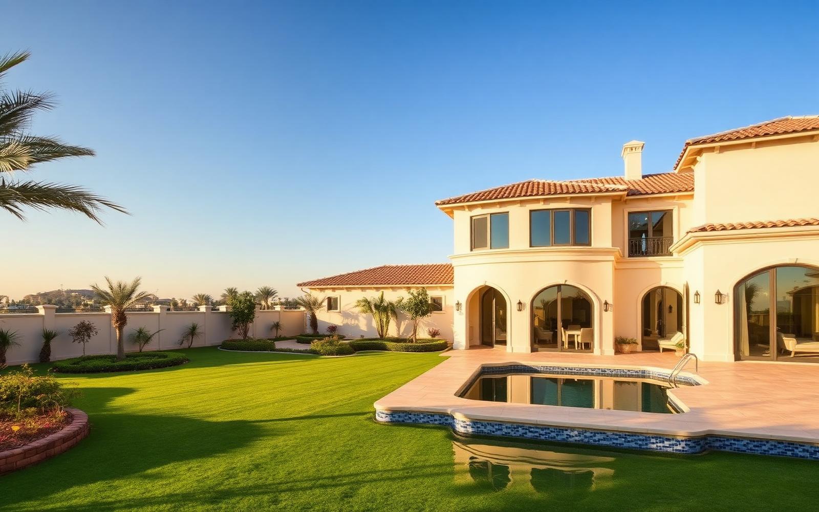 Spacious family villa with landscaped garden in Jumeirah Park Dubai