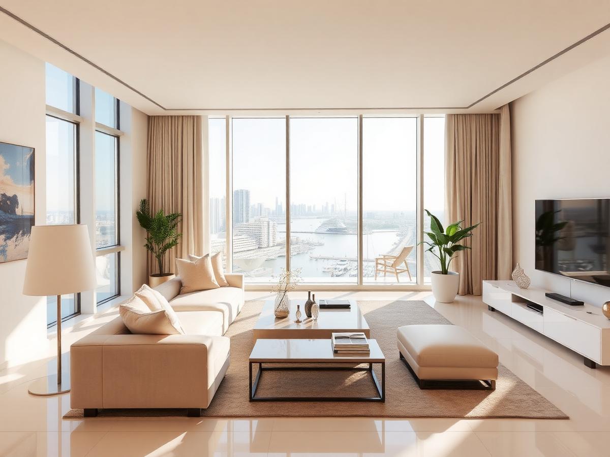 Luxury Dubai apartment prepared for a short-term guest stay